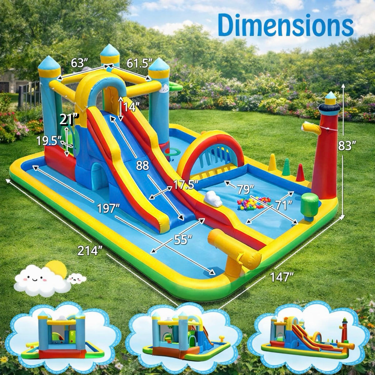 AquaBounce Inflatable Water Slide