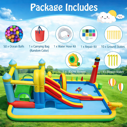 AquaBounce Inflatable Water Slide