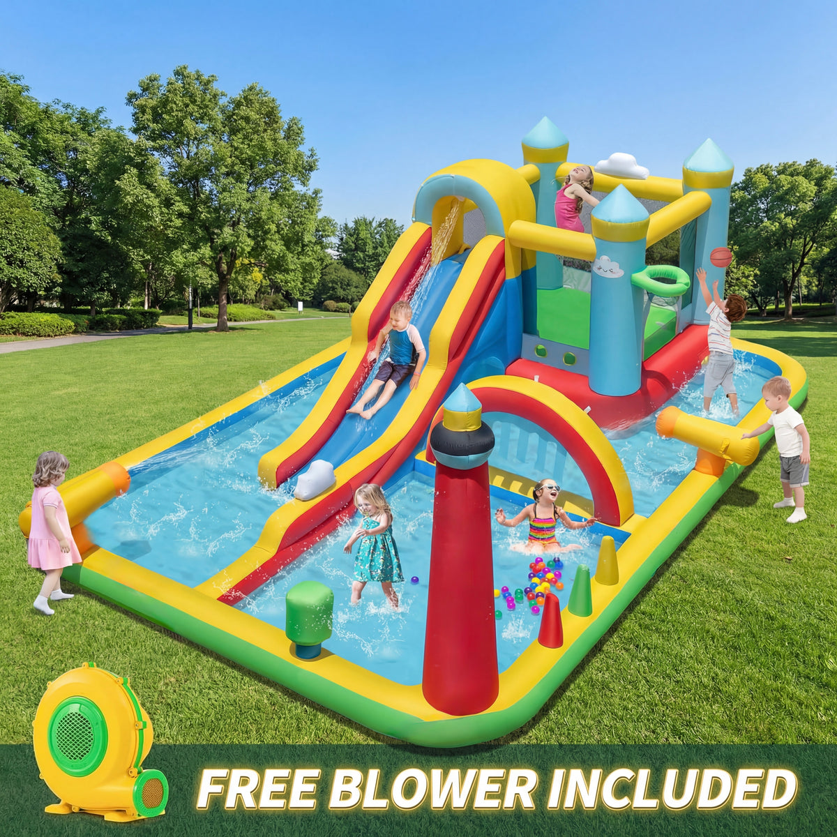 AquaBounce Inflatable Water Slide