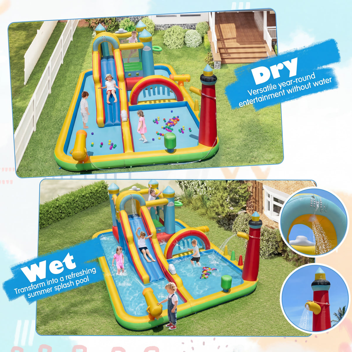 AquaBounce Inflatable Water Slide