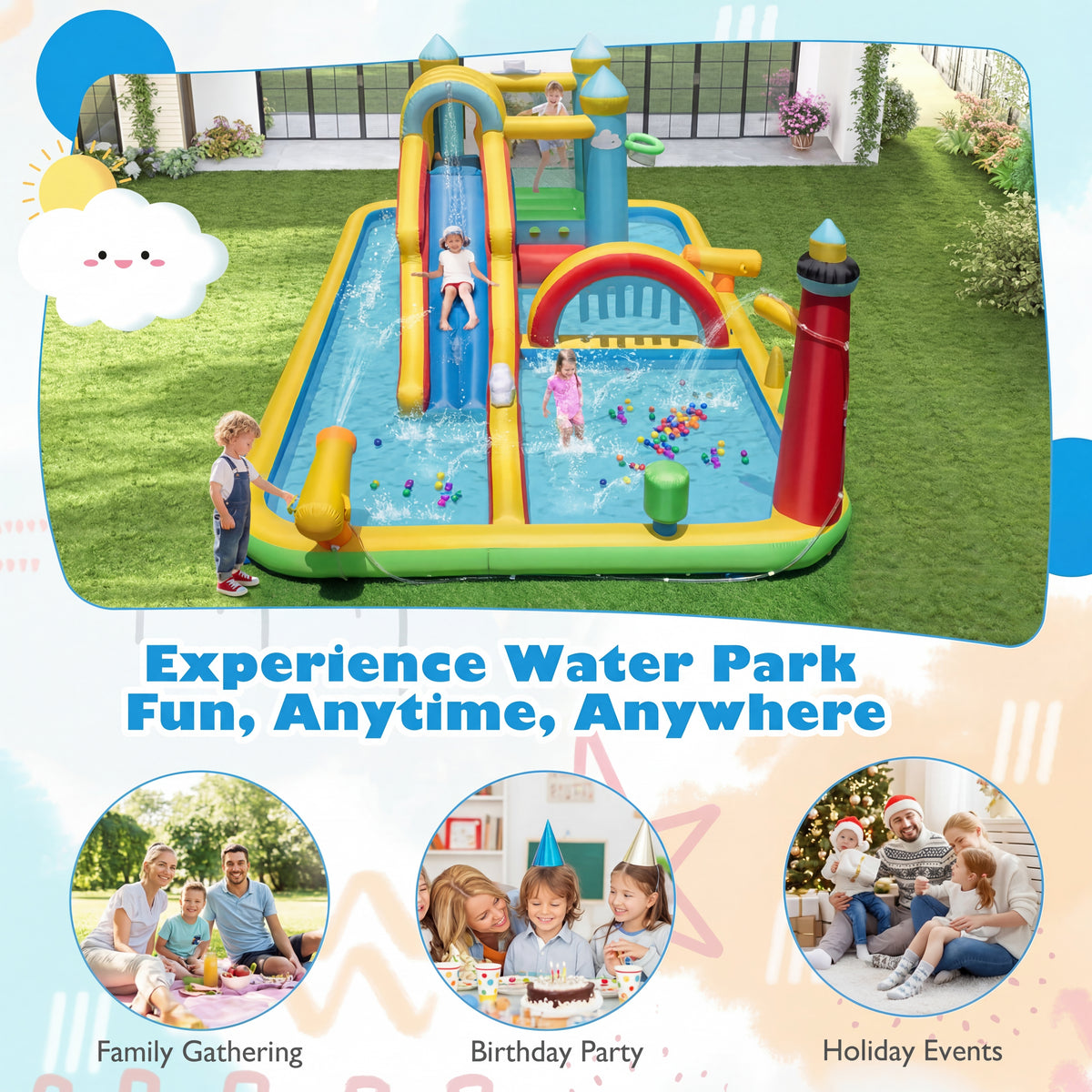 AquaBounce Inflatable Water Slide